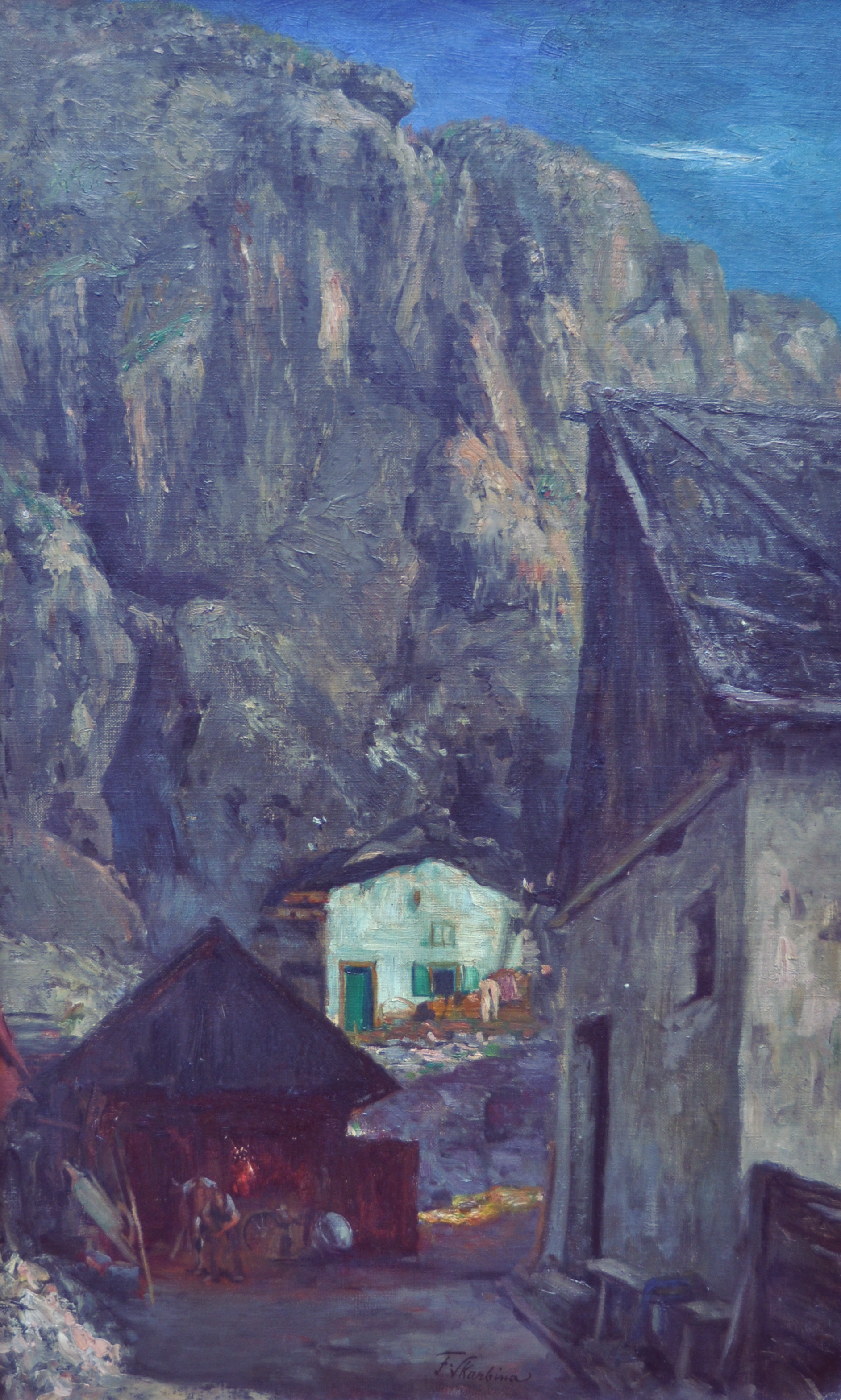 Franz Skarbina - Haus ohne Dach Kallmünz