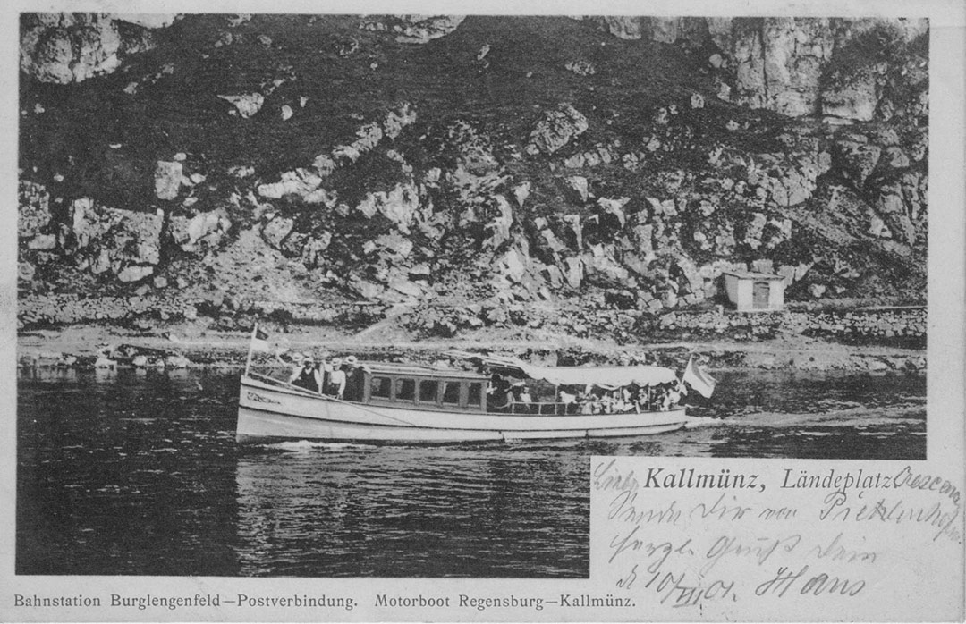 Schiffsanlegestelle Kallmünz 1903