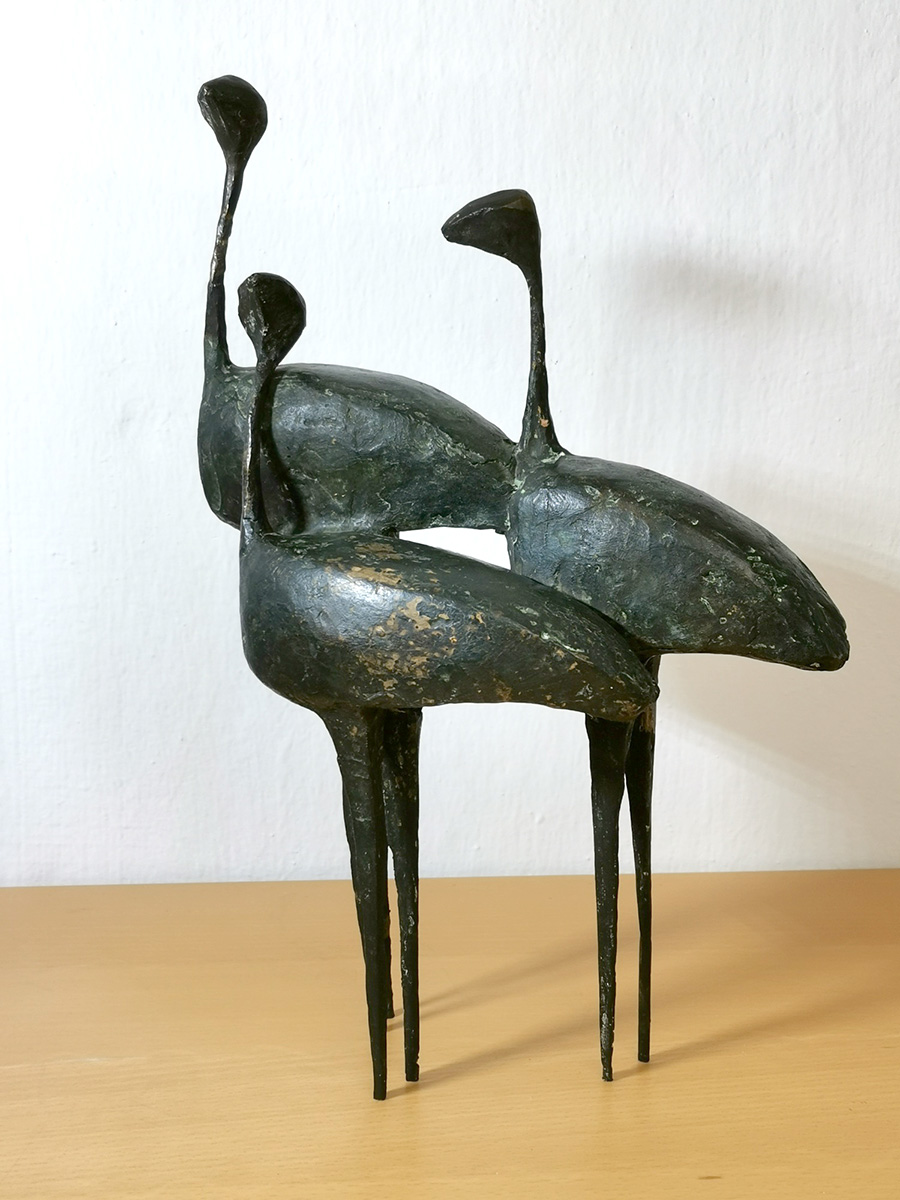 Heinz Theuerjahr - Skulptur - Stelzvögel